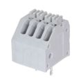 EB59A-04-V - 0.098 2.50mm Gray Bulk Polyamide (PA66), Nylon 6/6 Through Hole, Kinked Pin Horizontal with Board Screwless - Leg Spring, Push-In Spring 1 Levels 20-28 AWG EB