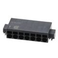 14010713102000 - 0.100 2.54mm Black Cut Tape (CT) Liquid Crystal Polymer (LCP), Glass Filled Surface Mount Horizontal with Board Screwless - Spring Cage, Tension Clamp 1 Levels 20-26 AWG har-flexicon®