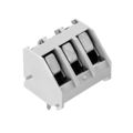 691201520002 - 0.200 5.08mm Gray Bulk Polyamide (PA66), Nylon 6/6 Through Hole 45° (135°) Angle with Board Screw - Rising Cage Clamp 1 Levels 12-30 AWG WR-TBL Series 2015