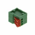 691402910003B - 0.100 2.54mm Green Bulk Polyamide (PA66), Nylon 6/6 Through Hole Horizontal with Board Screwless 1 Levels 20-26 AWG WR-TBL Series 4029B