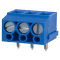ED105/3DS - 0.197 5.00mm Blue Bulk Polyamide (PA), Nylon Through Hole Vertical with Board Screw - Leaf Spring, Wire Guard 1 Levels 14-22 AWG ED105/DS
