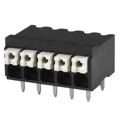 TBLH10-350-05BK - 0.138 3.50mm Black Tray Liquid Crystal Polymer (LCP) Through Hole Horizontal with Board Screwless - Push Button Clamp 1 Levels 16-24 AWG TBLH10-350