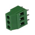 691254510003 - 0.200 5.08mm Green Bulk Polyamide (PA66), Nylon 6/6 Through Hole Horizontal with Board Screw - Rising Cage Clamp 1 Levels 12-30 AWG WR-TBL Series 2545