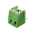 691214300003 - 0.150 3.81mm Green Bulk Polyamide (PA66), Nylon 6/6 Through Hole Vertical with Board Screw - Rising Cage Clamp 1 Levels 16-24 AWG WR-TBL Series 2143