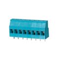 TB010-508-08BE - 0.200 5.08mm Blue Bulk Polyamide (PA66), Nylon 6/6 Through Hole Horizontal with Board Screw - Rising Cage Clamp 1 Levels 12-26 AWG TB010-508