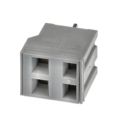691416500002 - 0.200 5.08mm Gray Polyamide (PA66), Nylon 6/6 Through Hole Vertical with Board Screwless - Leg Spring, Push-In Spring 1 Levels 16-30 AWG WR-TBL 4165