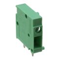 1700325 - 5mm Green Bulk Polyamide (PA), Nylon Through Hole Horizontal with Board Screw - Pressure Clip 14-24 AWG COMBICON FRONT