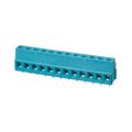TB007-508-12BE - 0.200 5.08mm Blue Bulk Polyamide (PA66), Nylon 6/6 Through Hole Horizontal with Board Screw - Rising Cage Clamp 1 Levels 12-24 AWG TB007-508