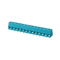 TB006-508-13BE - 0.200 5.08mm Blue Bulk Polyamide (PA66), Nylon 6/6 Through Hole Horizontal with Board Screw - Rising Cage Clamp 1 Levels 14-26 AWG TB006-508