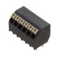 1885920000 - 0.150 3.81mm Black Tube Liquid Crystal Polymer (LCP), Glass Filled Through Hole 45° (135°) Angle with Board Screwless - Push Button Clamp 1 Levels 16-24 AWG Omnimate LSF-SMT