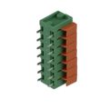 691401700007B - 0.197 5.00mm Green Bulk Polyamide (PA66), Nylon 6/6 Through Hole Vertical with Board Screwless - Push Button Clamp 1 Levels 14-24 AWG WR-TBL Series 401B
