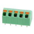 1751192 - 0.200 5.08mm Green Bulk Polyamide (PA), Nylon Through Hole 45° (135°) Angle with Board Screwless - Spring Cage, Tension Clamp 1 Levels 16-26 AWG COMBICON SPTA