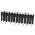 TBLH10V-350-12BK - 0.138 3.50mm Black Tray Liquid Crystal Polymer (LCP) Through Hole Vertical with Board Screwless - Push Button Clamp 1 Levels 16-24 AWG TBLH10V-350