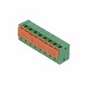 691401710008B - 0.197 5.00mm Green Bulk Polyamide (PA66), Nylon 6/6 Through Hole Horizontal with Board Screwless - Push Button Clamp 1 Levels 14-24 AWG WR-TBL Series 401