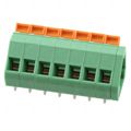 1753815 - 0.200 5.08mm Green Bulk Polyamide (PA), Nylon Through Hole 45° (135°) Angle with Board Screwless - Spring Cage, Tension Clamp 1 Levels COMBICON ZFKDSA