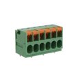 1017525 - 0.250 6.35mm Green Bulk Through Hole Horizontal with Board Screwless - Leg Spring, Push-In Spring 1 Levels 10-24 AWG COMBICON TDPT