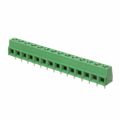 1-282837-4 - 0.200 5.08mm Green Bulk Polyamide (PA66), Nylon 6/6 Through Hole Horizontal with Board Screw - Rising Cage Clamp 1 Levels 16-28 AWG Buchanan