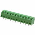 1728381 - 0.150 3.81mm Green Bulk Polyamide (PA), Nylon Through Hole 55° (125°) Angle with Board Screw - Rising Cage Clamp 1 Levels 16-30 AWG COMBICON SMKDS