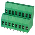 ED790/8 - 0.197 5.00mm Green Bulk Polyamide (PA), Nylon Through Hole Horizontal with Board Screw - Rising Cage Clamp 2 Levels 12-30 AWG ED790