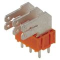 9511560000 - 0.197 5.00mm Orange Bulk Polyamide (PA), Nylon Through Hole Horizontal with Board Quick Connect, Disconnect 1 Levels Omnimate PCF