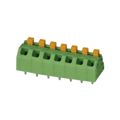 1862466 - 0.197 5.00mm Green Bulk Polyamide (PA), Nylon Through Hole 45° (135°) Angle with Board Screwless - Leg Spring, Push-In Spring 1 Levels 16-24 AWG COMBICON SPTAF EL