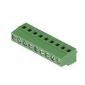 691242510009 - 0.200 5.08mm Green Bulk Polyamide (PA66), Nylon 6/6 Through Hole Horizontal with Board Screw - Rising Cage Clamp 1 Levels 12-30 AWG WR-TBL Series 2425