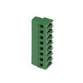 691242700008 - 0.197 5.00mm Green Bulk Polyamide (PA66), Nylon 6/6 Through Hole Vertical with Board Screw - Rising Cage Clamp 1 Levels 12-30 AWG WR-TBL Series 2427
