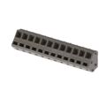 691413720012B - 0.197 5.00mm Gray Bulk Polyamide (PA66), Nylon 6/6 Through Hole 45° (135°) Angle with Board Screwless - Spring Cage, Tension Clamp 1 Levels 12-28 AWG WR-TBL Series 413B