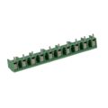 691243200010 - 0.276 7.00mm Green Bulk Polyamide (PA66), Nylon 6/6 Through Hole Vertical with Board Screw - Rising Cage Clamp 1 Levels 16-30 AWG WR-TBL Series 2432