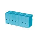 TBL008V-1000-07BE - 0.394 10.00mm Blue Tray Polyamide (PA66), Nylon 6/6 Through Hole Vertical with Board Screwless - Spring Cage, Tension Clamp 1 Levels 4-18 AWG TBL008V-1000