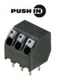 1885390000 - 0.138 3.50mm Black Tube Liquid Crystal Polymer (LCP), Glass Filled Through Hole 45° (135°) Angle with Board Screwless - Push Button Clamp 1 Levels 16-24 AWG Omnimate LSF-SMT