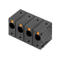 2500570000 - 0.591 15.00mm Black Bulk Polyamide (PA), Nylon Through Hole Horizontal with Board Screwless - Leg Spring, Push-In Spring 1 Levels 4-18 AWG Omnimate LUFS