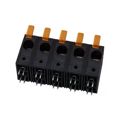 2491920000 - 0.591 15.00mm Black Bulk Polyamide (PA), Nylon Through Hole Horizontal with Board Screwless - Leg Spring, Push-In Spring 1 Levels 6-18 AWG Omnimate LUF