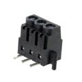691508110303 - 0.138 3.50mm Black Cut Tape (CT) Liquid Crystal Polymer (LCP) Surface Mount Horizontal and Vertical with Board Screw - Rising Cage Clamp 1 Levels 16-30 AWG WR-TBL Series 5081