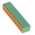 1891166 - 0.138 3.50mm Green Bulk Polybutylene Terephthalate (PBT) Through Hole Vertical with Board Screwless - Spring Cage, Tension Clamp 1 Levels 20-28 AWG COMBICON FK-MPT