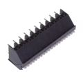 1071187 - 0.150 3.81mm Black Cut Tape (CT) Liquid Crystal Polymer (LCP), Glass Filled Through Hole 45° (135°) Angle with Board Screwless - Leg Spring, Push-In Spring 1 Levels COMBICON SPTA
