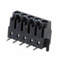 691508110305 - 0.138 3.50mm Black Cut Tape (CT) Liquid Crystal Polymer (LCP) Surface Mount Horizontal and Vertical with Board Screw - Rising Cage Clamp 1 Levels 16-30 AWG WR-TBL Series 5081