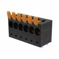 1988640000 - 0.394 10.00mm Black Bulk Thermoplastic, Wemid Through Hole Horizontal with Board Screwless - Leg Spring, Push-In Spring 1 Levels 6-18 AWG Omnimate LUF