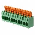 1792193 - 0.295 7.50mm Green Bulk Polyamide (PA), Nylon Through Hole Horizontal with Board Screwless - Spring Cage, Tension Clamp 1 Levels 10-24 AWG COMBICON PLH