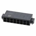 14010813102000 - 0.100 2.54mm Black Cut Tape (CT) Liquid Crystal Polymer (LCP), Glass Filled Surface Mount Horizontal with Board Screwless - Spring Cage, Tension Clamp 1 Levels 20-26 AWG har-flexicon®