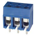 ED120/3DS - 0.200 5.08mm Blue Bulk Polyamide (PA), Nylon Through Hole Horizontal with Board Screw - Leaf Spring, Wire Guard 1 Levels 14-22 AWG ED120/DS