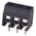ED555/3DS - 0.138 3.50mm Gray Bulk Polyamide (PA), Nylon Through Hole Horizontal with Board Screw - Leaf Spring, Wire Guard 1 Levels 16-28 AWG ED555/DS