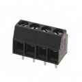 0393570004 - 0.138 3.50mm Black Bulk Polyamide (PA), Nylon Through Hole Horizontal with Board Screw - Rising Cage Clamp 1 Levels 16-28 AWG Eurostyle 39357