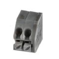 691412120002B - 0.138 3.50mm Gray Bulk Polyamide (PA66), Nylon 6/6 Through Hole, Kinked Pin 45° (135°) Angle with Board Screwless - Push Button Clamp 1 Levels 14-20 AWG WR-TBL Series 412B