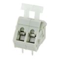 2834076-1 - 0.197 5.00mm Gray Tray Polyamide (PA66), Nylon 6/6 Through Hole 45° (135°) Angle with Board Screwless - Spring Cage, Tension Clamp 1 Levels 14-28 AWG