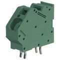 1986628 - 10mm Green Bulk Polyamide (PA), Nylon Through Hole 45° (135°) Angle with Board Screwless - Spring Cage, Tension Clamp 6-24 AWG COMBICON ZFKDS