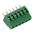691210910006 - 0.295 7.50mm Green Bulk Polyamide (PA66), Nylon 6/6 Through Hole Horizontal with Board Screw - Rising Cage Clamp 1 Levels 18-30 AWG WR-TBL Series 2109