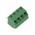 691221320004 - 0.150 3.81mm Green Bulk Polyamide (PA66), Nylon 6/6 Through Hole 55° (125°) Angle with Board Screw - Rising Cage Clamp 1 Levels 16-28 AWG WR-TBL Series 2213
