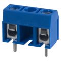 ED600/2DS - 0.394 10.00mm Blue Bulk Polyamide (PA), Nylon Through Hole Horizontal with Board Screw - Leaf Spring, Wire Guard 1 Levels 14-22 AWG ED600/DS