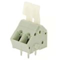 ED3001/2-FD - 0.197 5.00mm Gray, Slate Bulk Polyamide (PA), Nylon Through Hole 45° (135°) Angle with Board Screwless - Leg Spring, Push-In Spring 1 Levels 14-28 AWG ED3001/FD